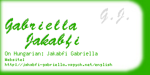 gabriella jakabfi business card